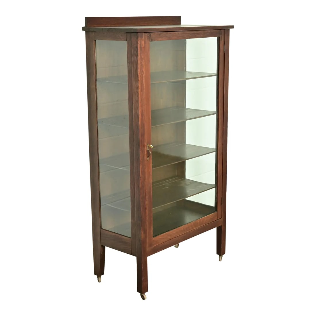 Limbert Style Antique Mission Oak Arts & Crafts Bookcase or China Cabinet, Circa 1910 (1 of 10)