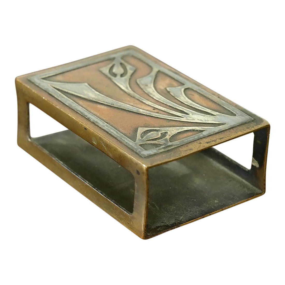 Heintz Arts & Crafts Sterling Silver on Bronze Matchbox Holder (1 of 8)