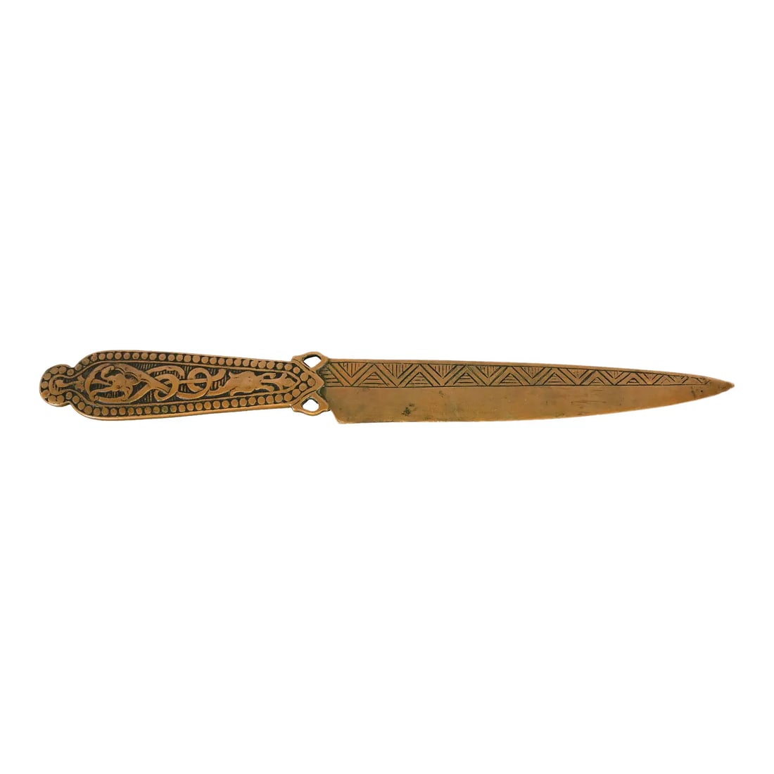 Marshall Field & Co. Antique Viking Bronze Letter Opener, Circa 1910 (1 of 9)