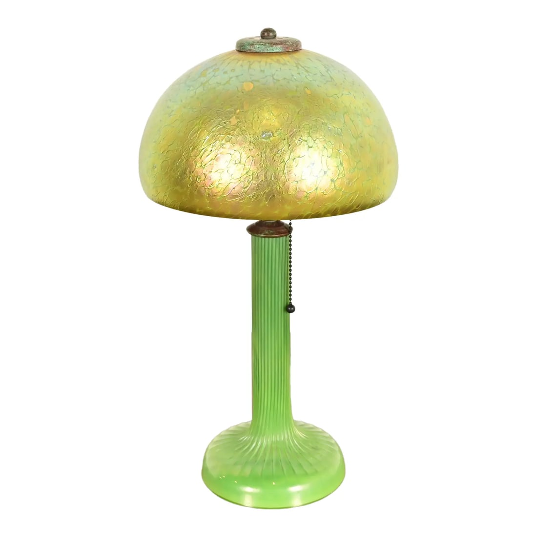 Louis Comfort Tiffany Favrile Art Glass Table Lamp or Desk Lamp, Circa 1910 (1 of 16)