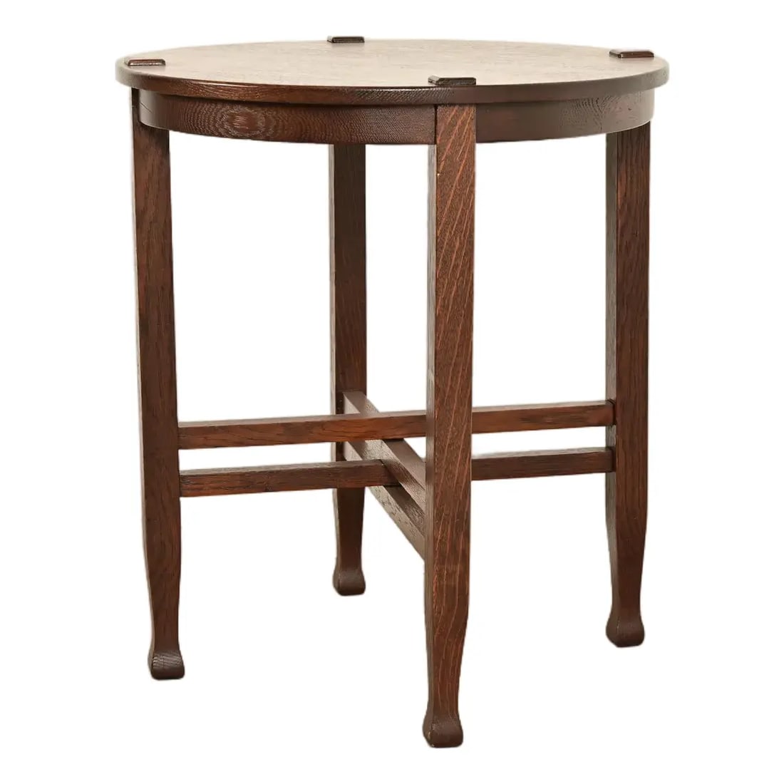 Miller Cabinet Co. Antique Mission Oak Arts & Crafts Tabouret Side Table, Newly Refinished (1 of 10)