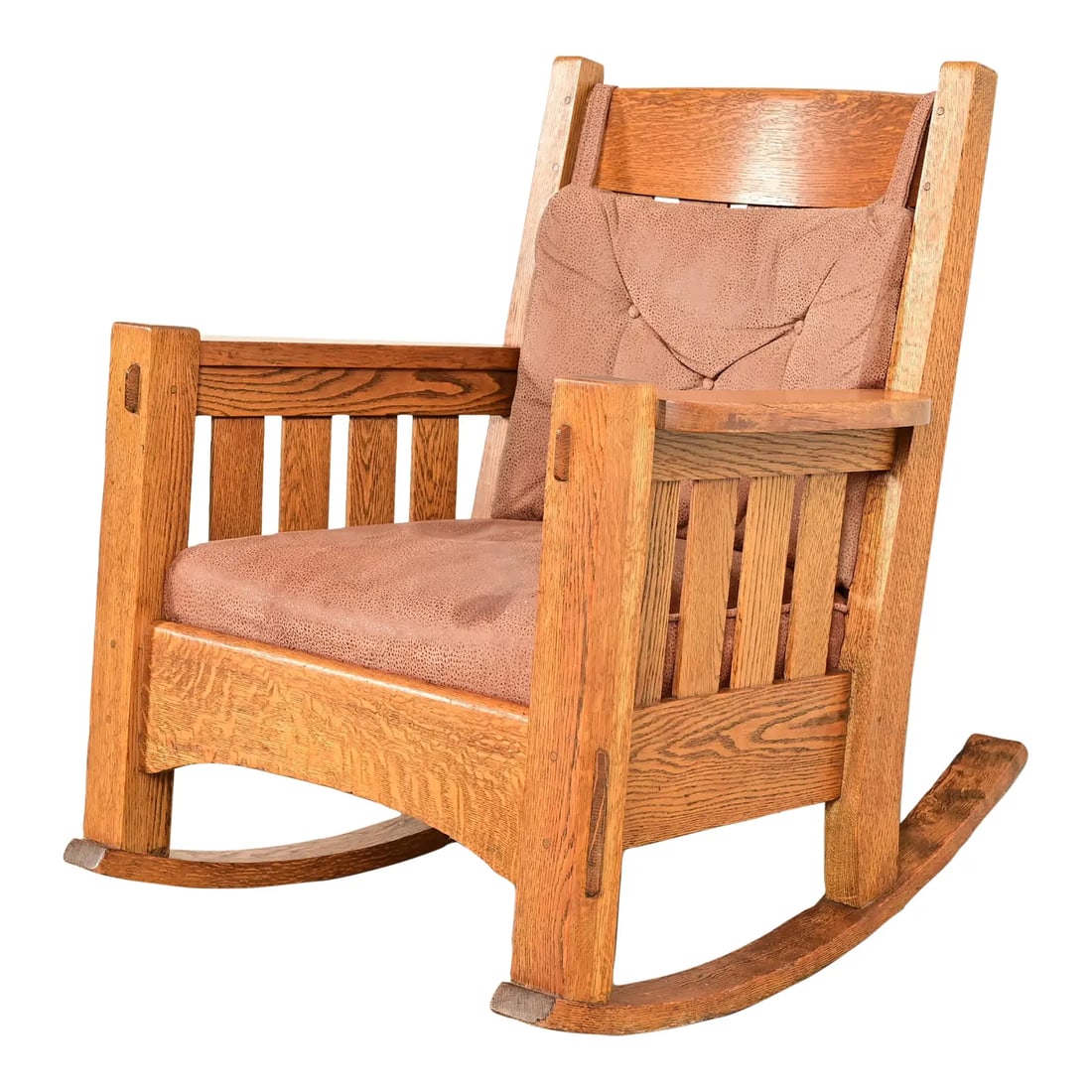 Harden Furniture Antique Mission Oak Arts & Crafts Rocking Chair, Circa 1910 (1 of 13)