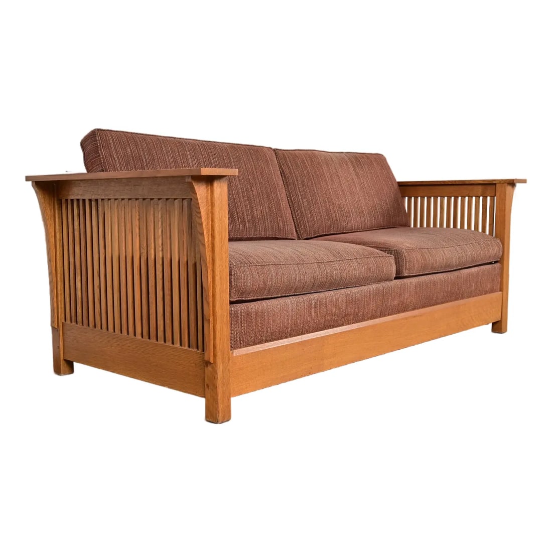 Stickley Mission Oak Arts and Crafts Spindle Sleeper Sofa (1 of 18)