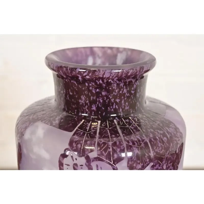 Art Deco Cameo Glass Vase by Charles Schneider for Le Verre FranÃ§ais, 1920s - 6