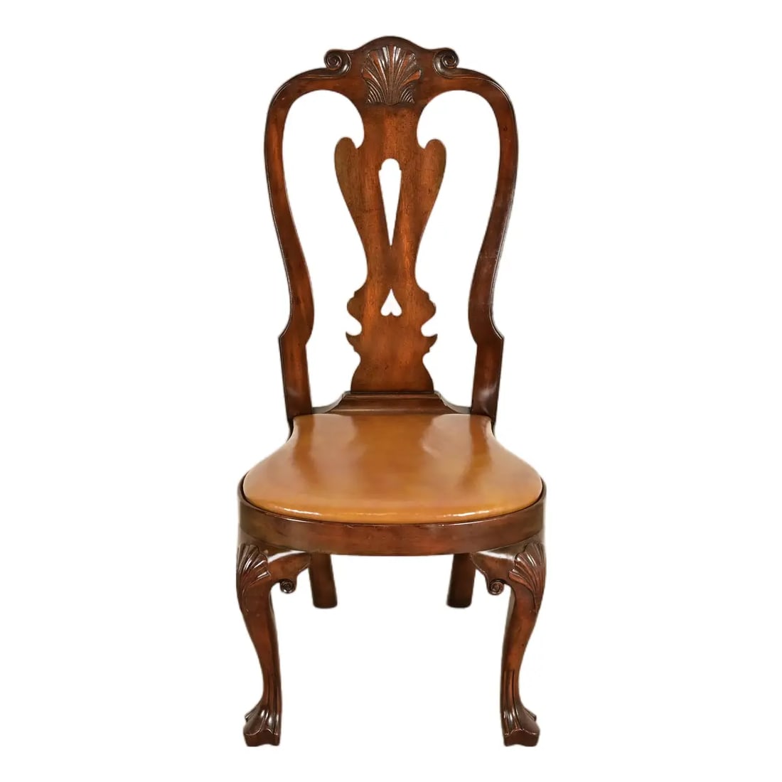Kittinger Georgian Carved Mahogany Side Chair or Dining Chair (1 of 17)