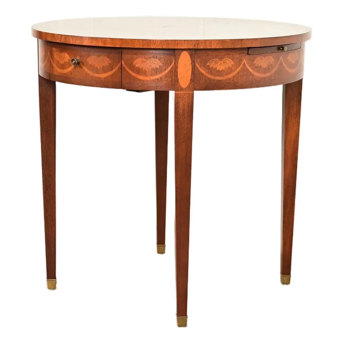 Baker Furniture Federal Inlaid Mahogany Tea Table or Occasional Side Table (1 of 14)
