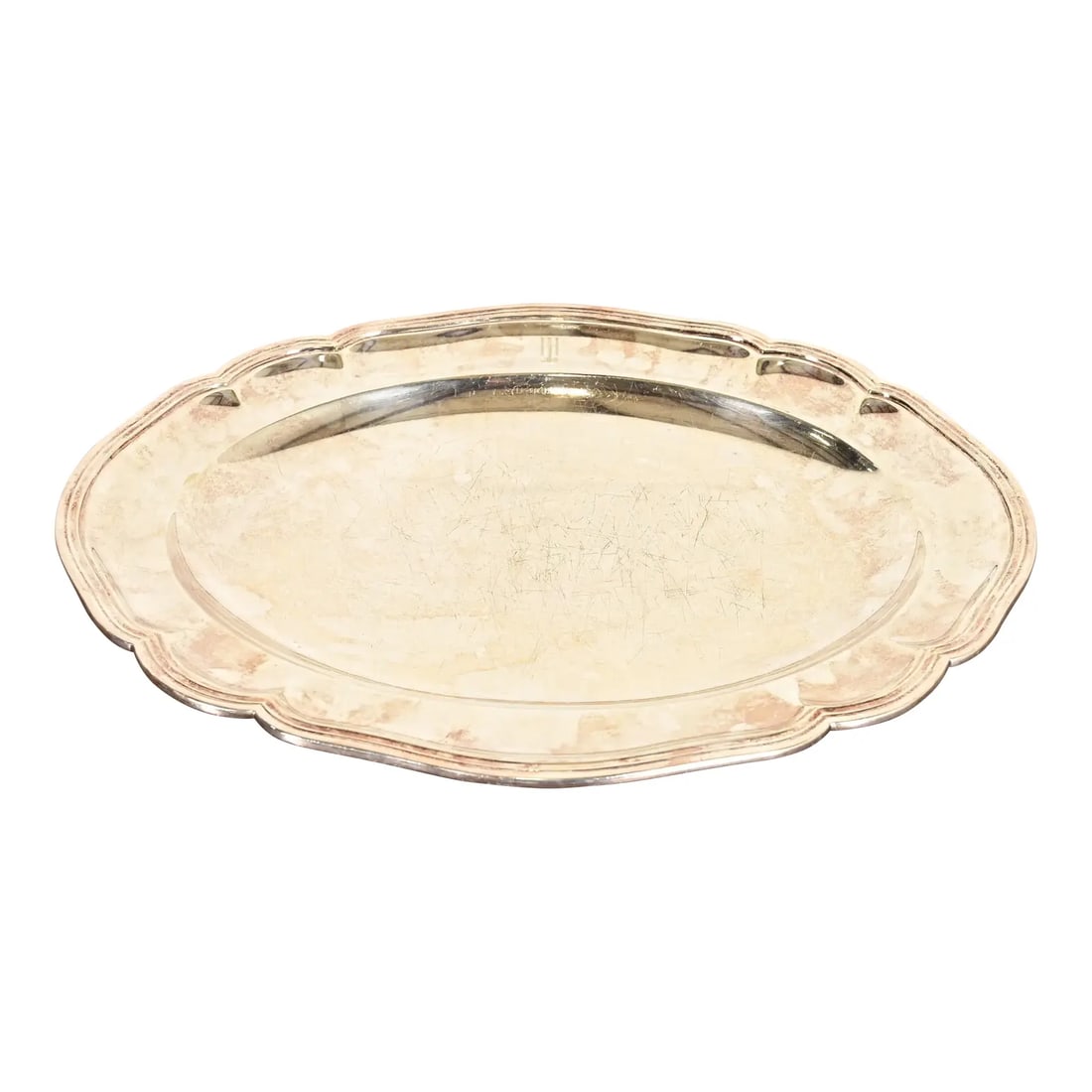 Tiffany & Co. Antique English Victorian Silverplate Serving Tray (1 of 10)