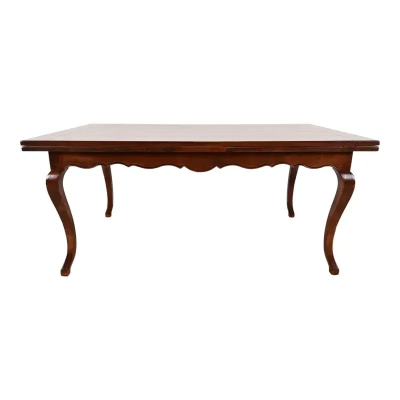 Baker Furniture Italian Provincial Maple Harvest Farm Extension Dining Table, Newly Refinished (1 of 15)