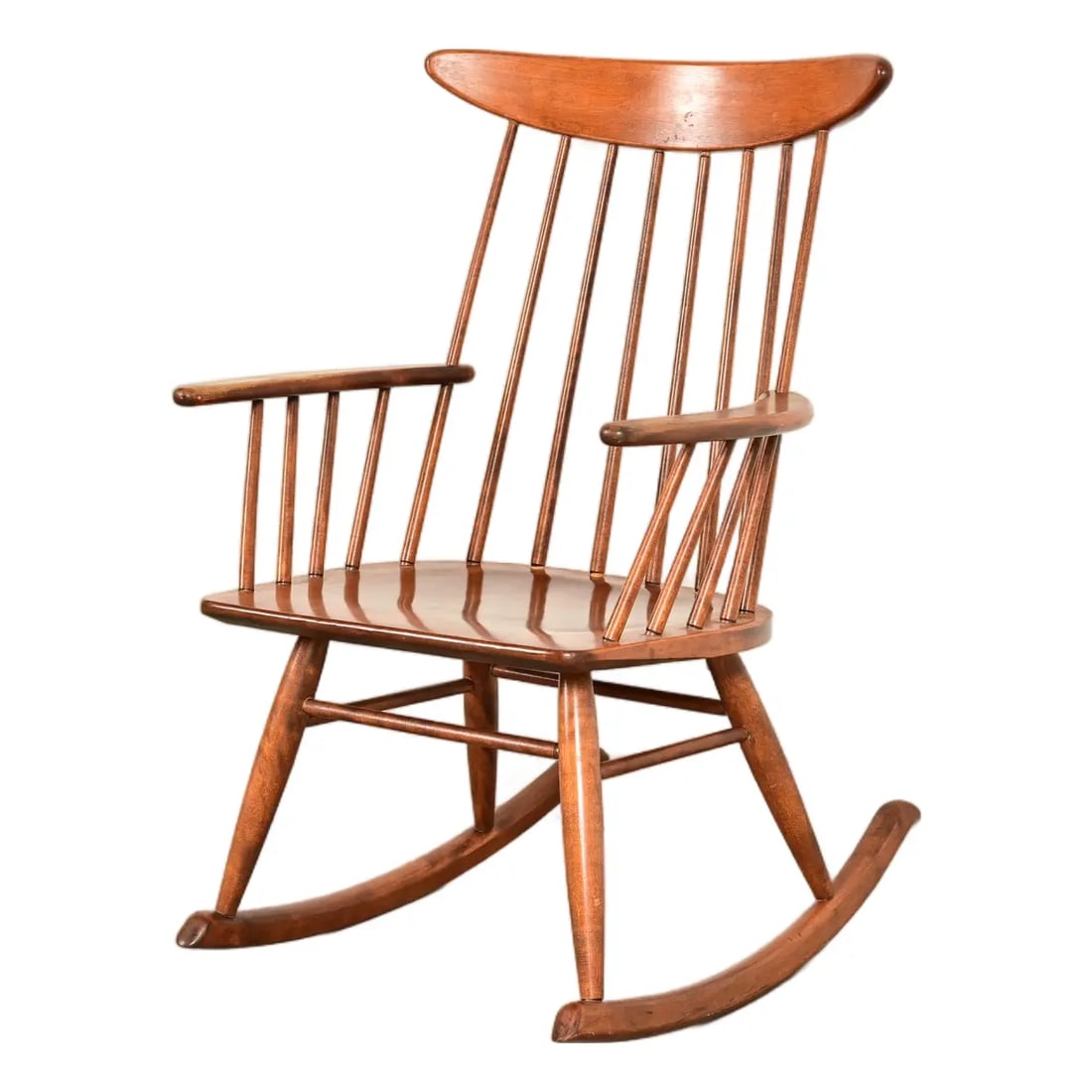 Russel Wright for Conant Ball Solid Birch Rocking Chair | 1950s (1 of 13)