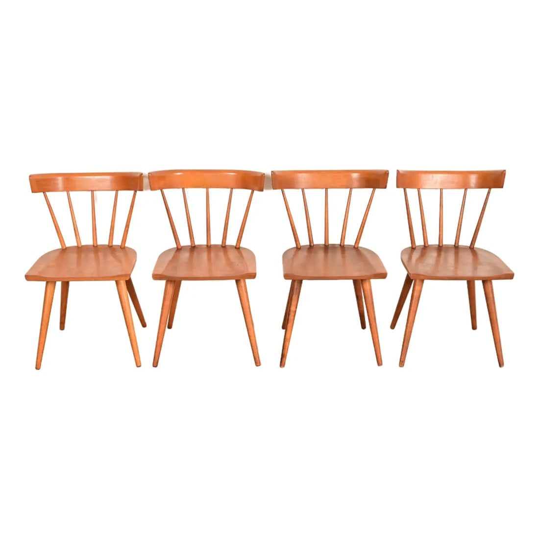 Paul McCobb Planner Group Mid-Century Modern Spindle Back Dining Chairs, Set of Four (1 of 14)