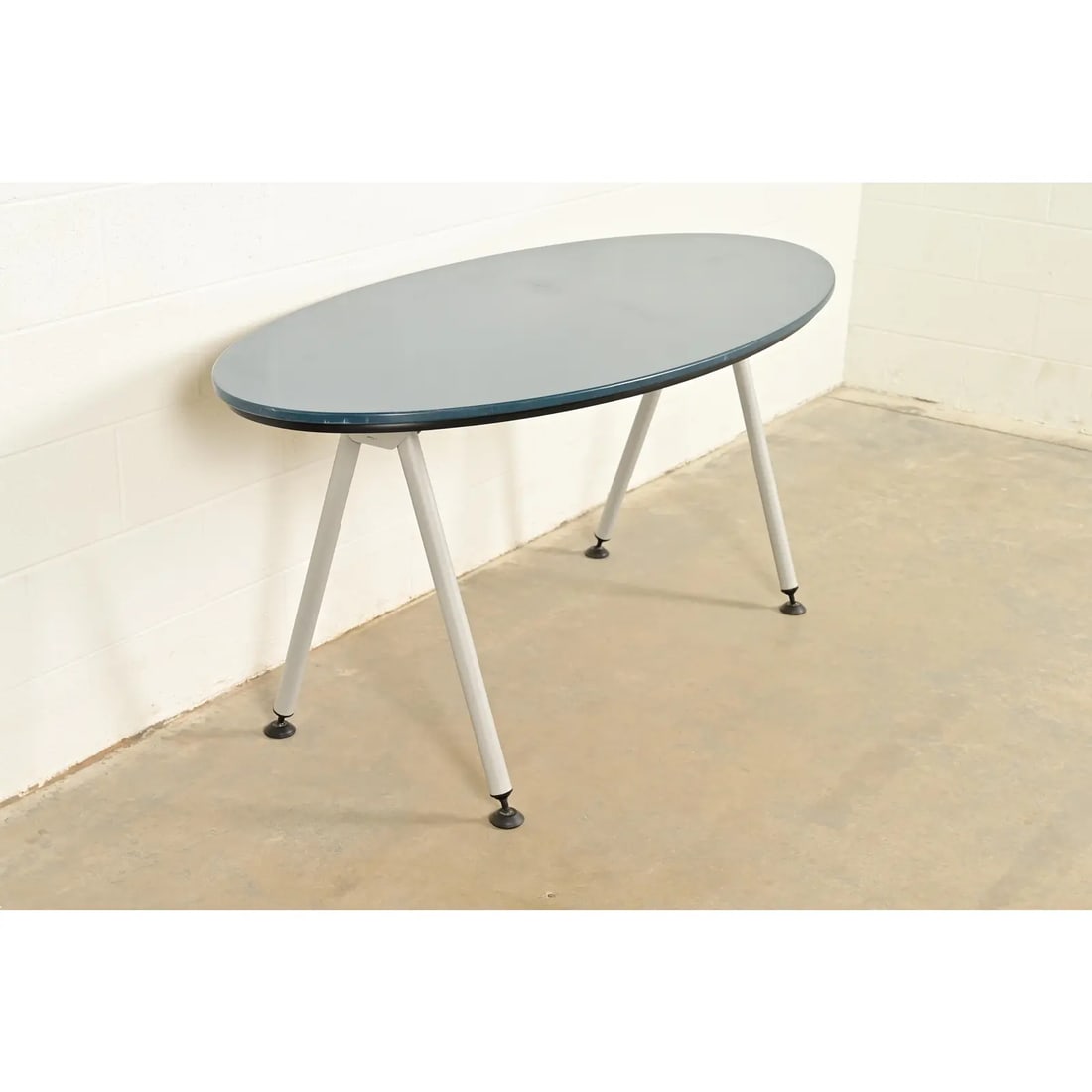 Herman Miller Style Modern Oval Dining Table or Library Table - 11