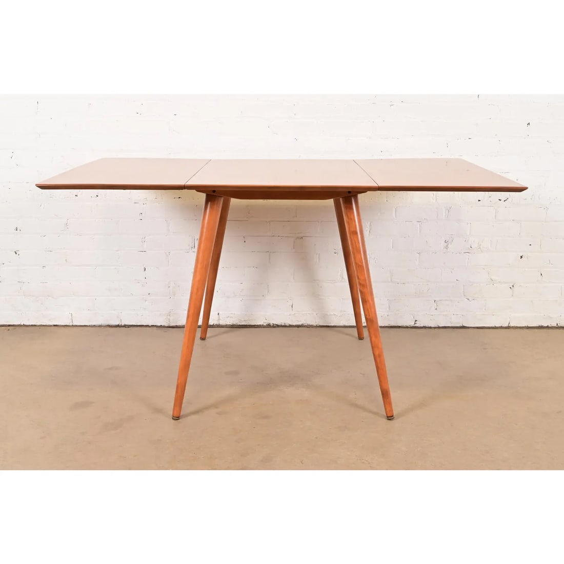 Paul McCobb Planner Group Solid Maple Drop Leaf Dining Table, Newly Refinished - 2