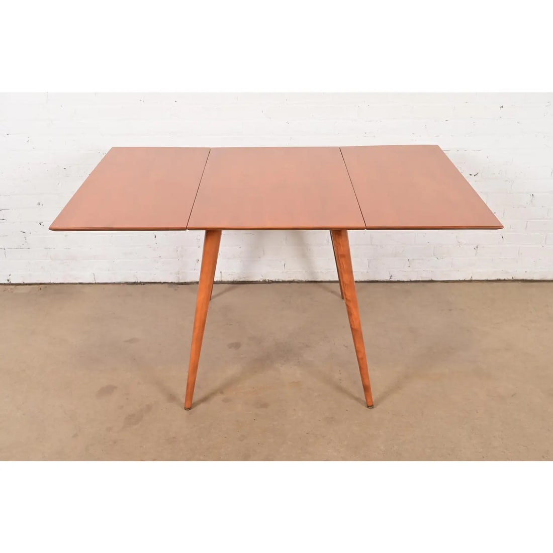 Paul McCobb Planner Group Solid Maple Drop Leaf Dining Table, Newly Refinished - 3