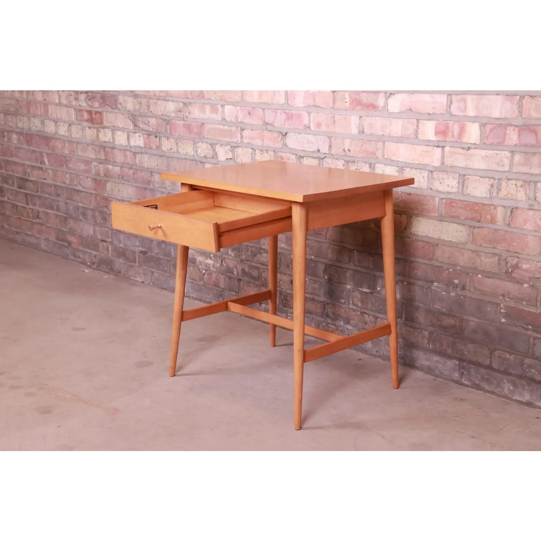 Paul McCobb Planner Group Solid Maple Nightstand, Newly Refinished - 7