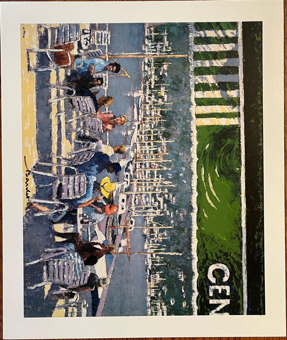 ANDRE BARDET - "Seaside Cafe": ANDRE BARDET, hand signed and numbered lithograph, "Seaside CafÃ©"; image size 11.5” x 14”, edition of 85/140HC, unframed