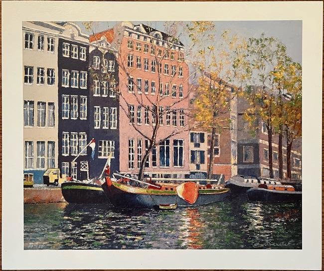 ANDRE BARDET - "On The Seine": ANDRE BARDET, hand signed and numbered lithograph, "On The Seine"; image size 11.5” x 14”, printers proof of 11/27, unframed