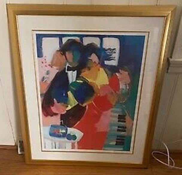 HESSAM ABRISHAMI - "Love Is Here": hand signed and numbered giclee on paper, "Love Is Here"; image size 28" x 22", edition of 395, framed