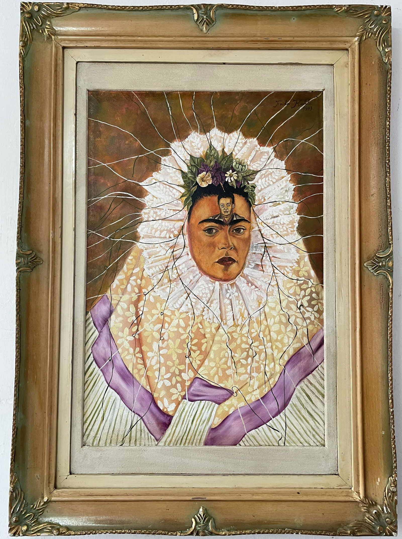Frida Kahlo (Oil on Canvas Painting) in the style of (1 of 7)