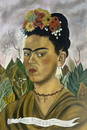 Frida Kahlo (Oil on Canvas Painting) in the style of