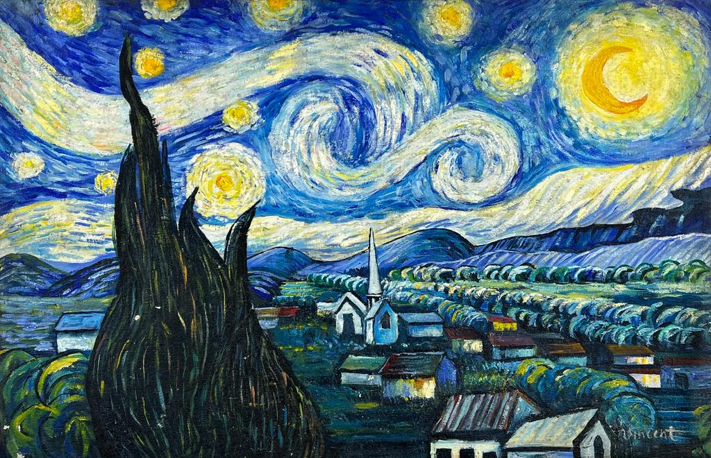 Vincent Van Gogh (Oil on Canvas Painting) in the style of (1 of 6)