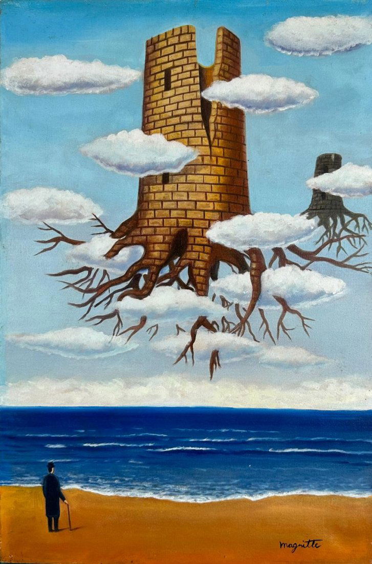 RenÃ© Magritte (Oil on Canvas Painting) in the style of (1 of 4)