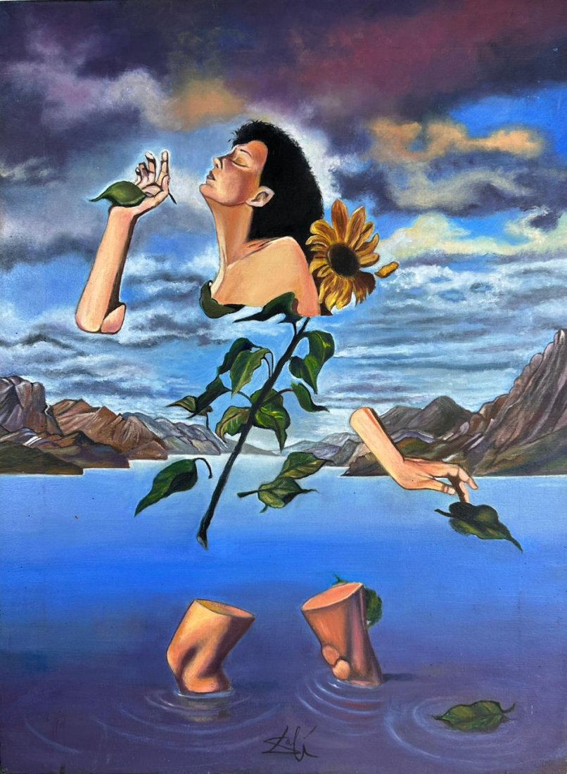 Salvador Dali (Oil on Canvas Painting ) in the style of (1 of 4)