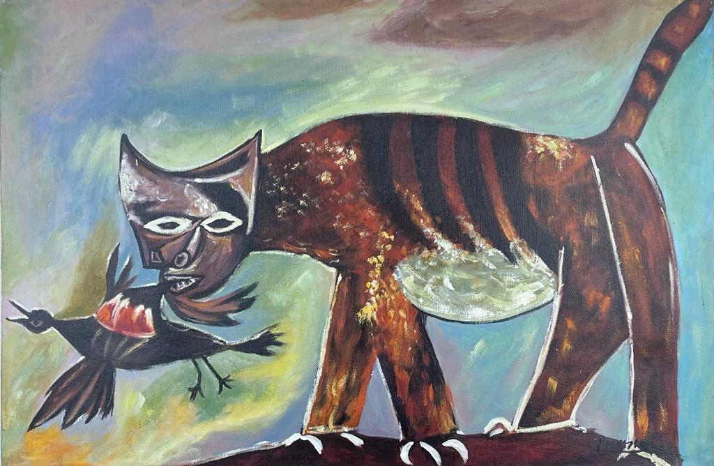 Pablo Picasso (Oil on Canvas Painting) in the style of (1 of 4)