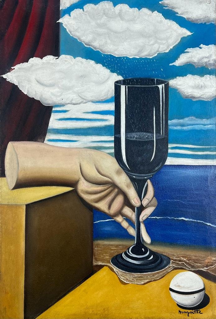 RenÃ© Magritte (Oil on Canvas Painting) in the style of (1 of 4)