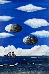 RenÃ© Magritte Belgian (Oil on Canvas Painting) in the style of