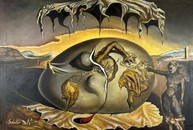 Salvador Dali (Oil on Canvas Painting) in the style of