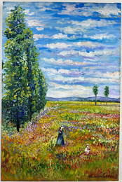 Claude Monet (Oil on Canvas Painting ) in the style of