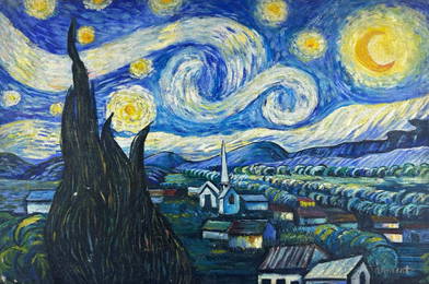 Vincent van Gogh Dutch (Oil on Canvas Painting) in the style of