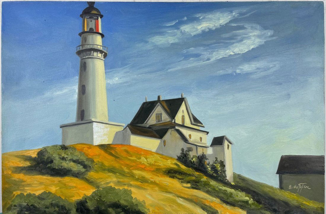 Edward Hopper (Oil on canvas Painting) style of (1 of 4)