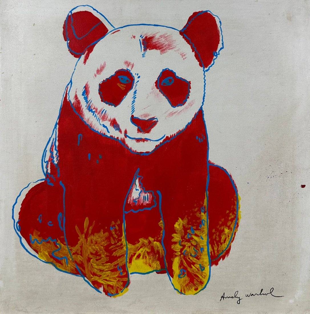 Andy Warhol (Oil on Canvas Painting) in the style of: Rendered in the style of Andy Warhol. Technique: Oil on Canvas Painting. Measures: 15 1/2 x 15 1/2 Inches. Provenance: Private Collection. Lived between (August 6, 1928 February 22, 1987) was an Ameri