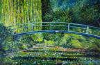 Claude Monet (Oil on Canvas Painting) in the style of