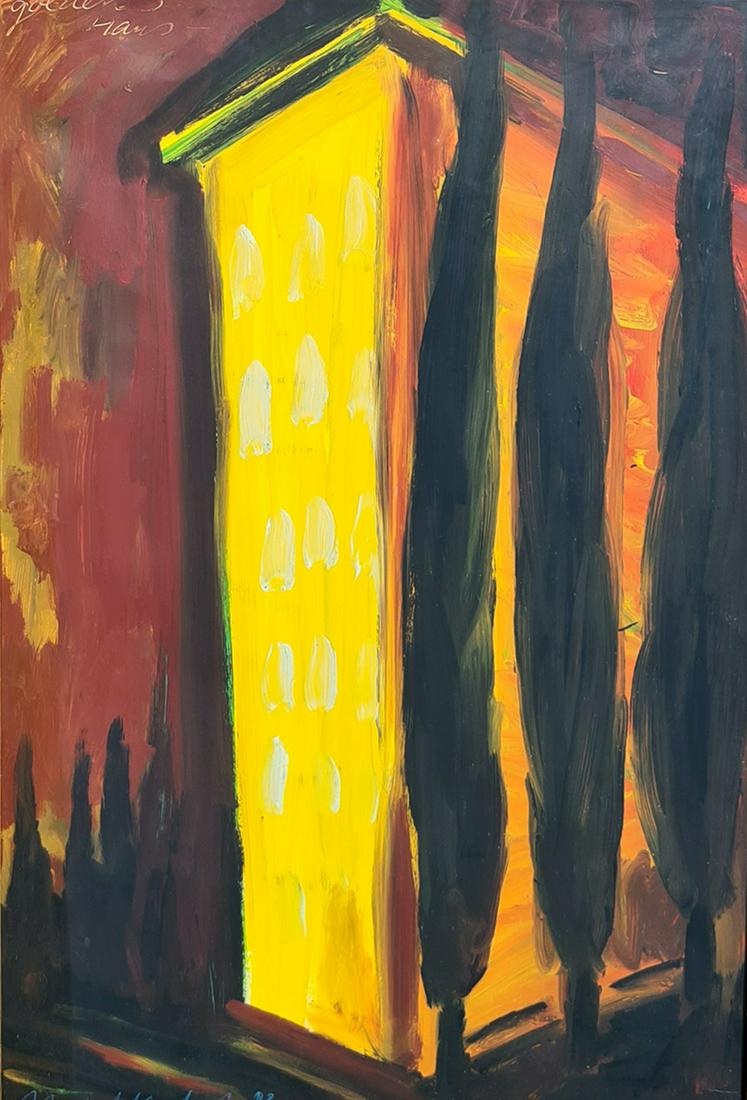 Helmut Middendorf, 'Senza Titolo' 1988: Helmut Middendorf Senza Titolo Tempera on Paper Dimensions: 100cm x 70cm Certification: Signed and dated front of work