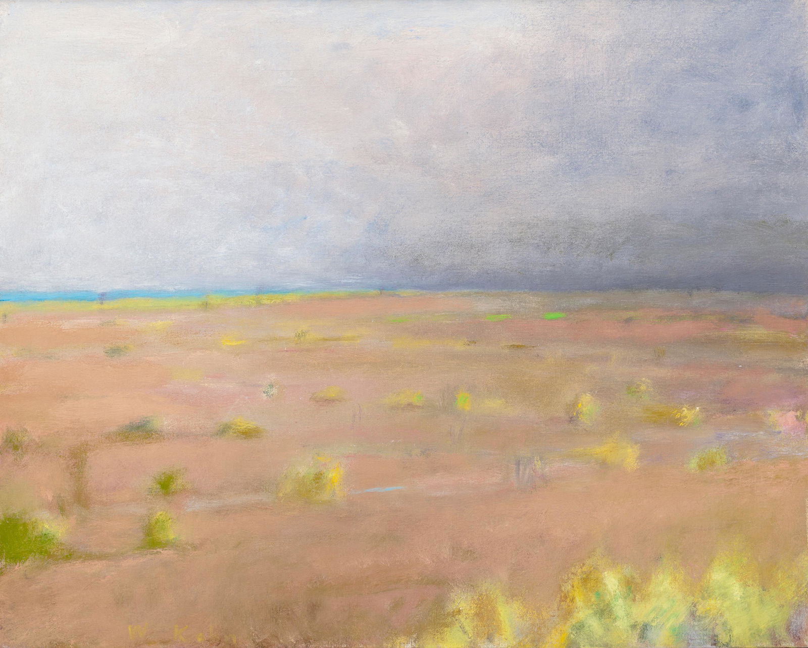 Wolf Kahn (1927-2020) Pale Texas Landscape (1 of 2)