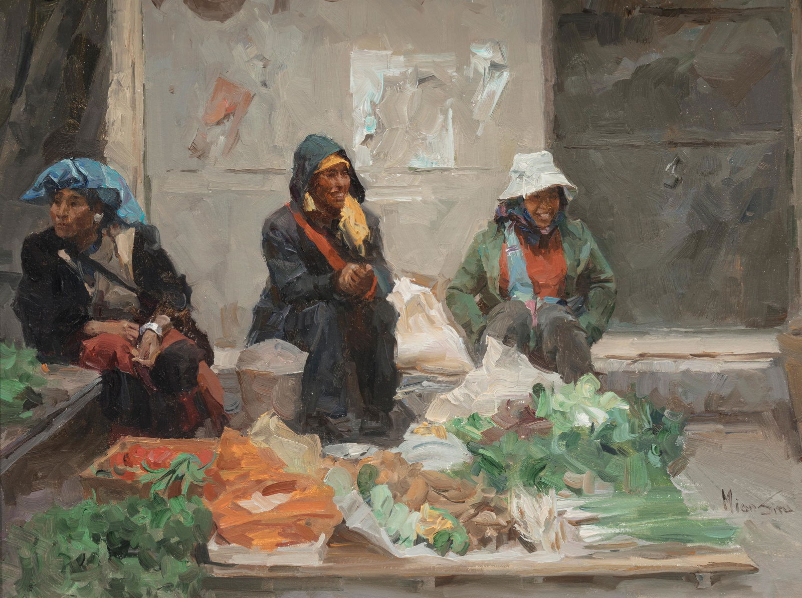 Mian Situ (b. 1953) Market Day (1 of 2)