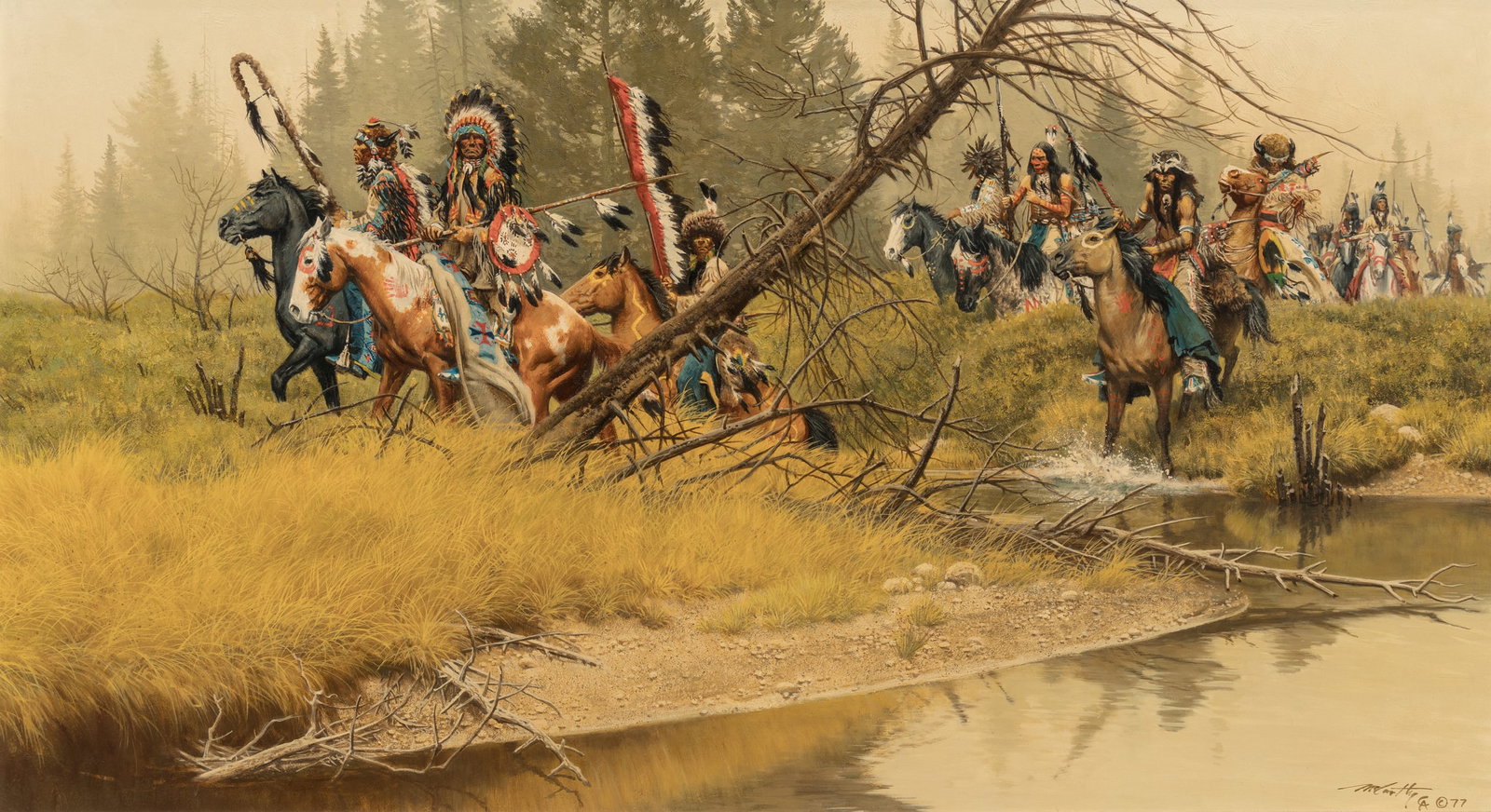 Frank C. McCarthy (1924 - 2002) The Returning War Party, 1977 (1 of 4)