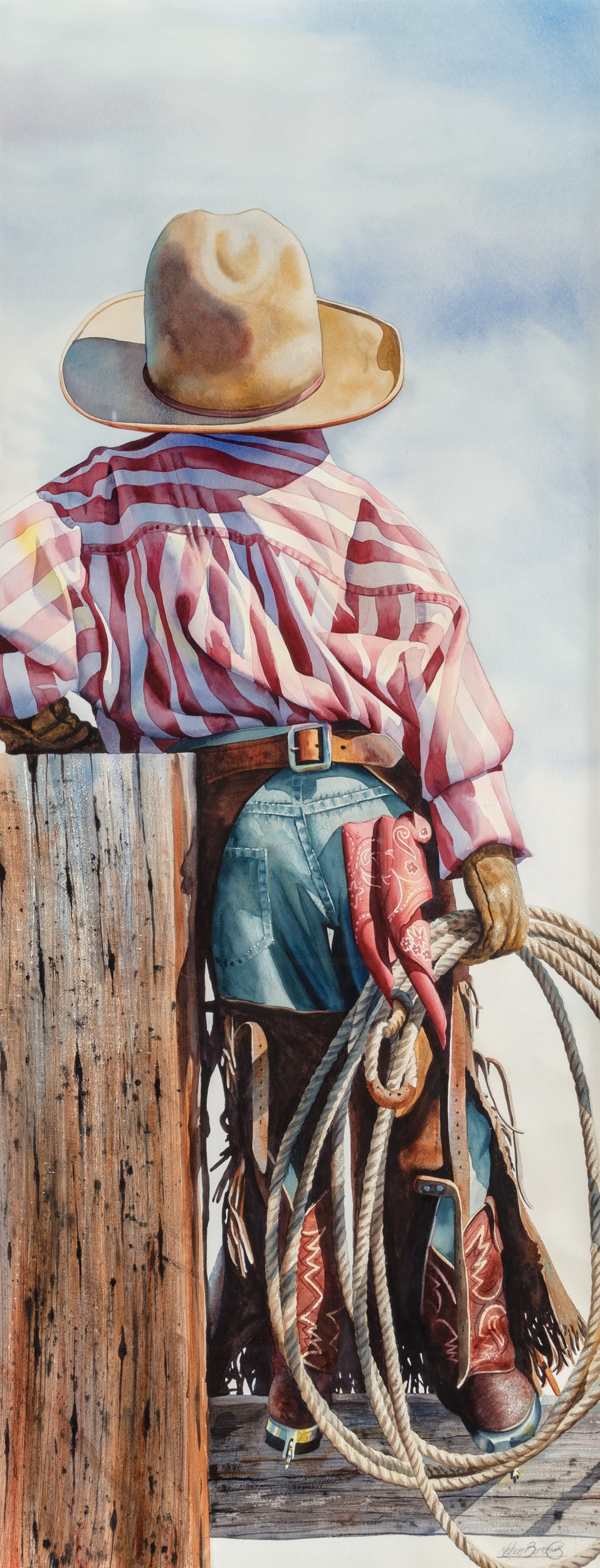 Nelson Boren (b. 1952) Young Cowboy (1 of 4)