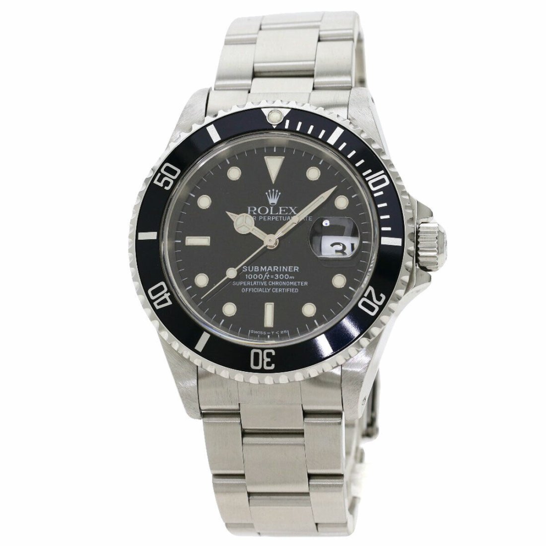Rolex 16610 Submariner Date Stainless Steel Overhauled Men's Watch (1 of 8)