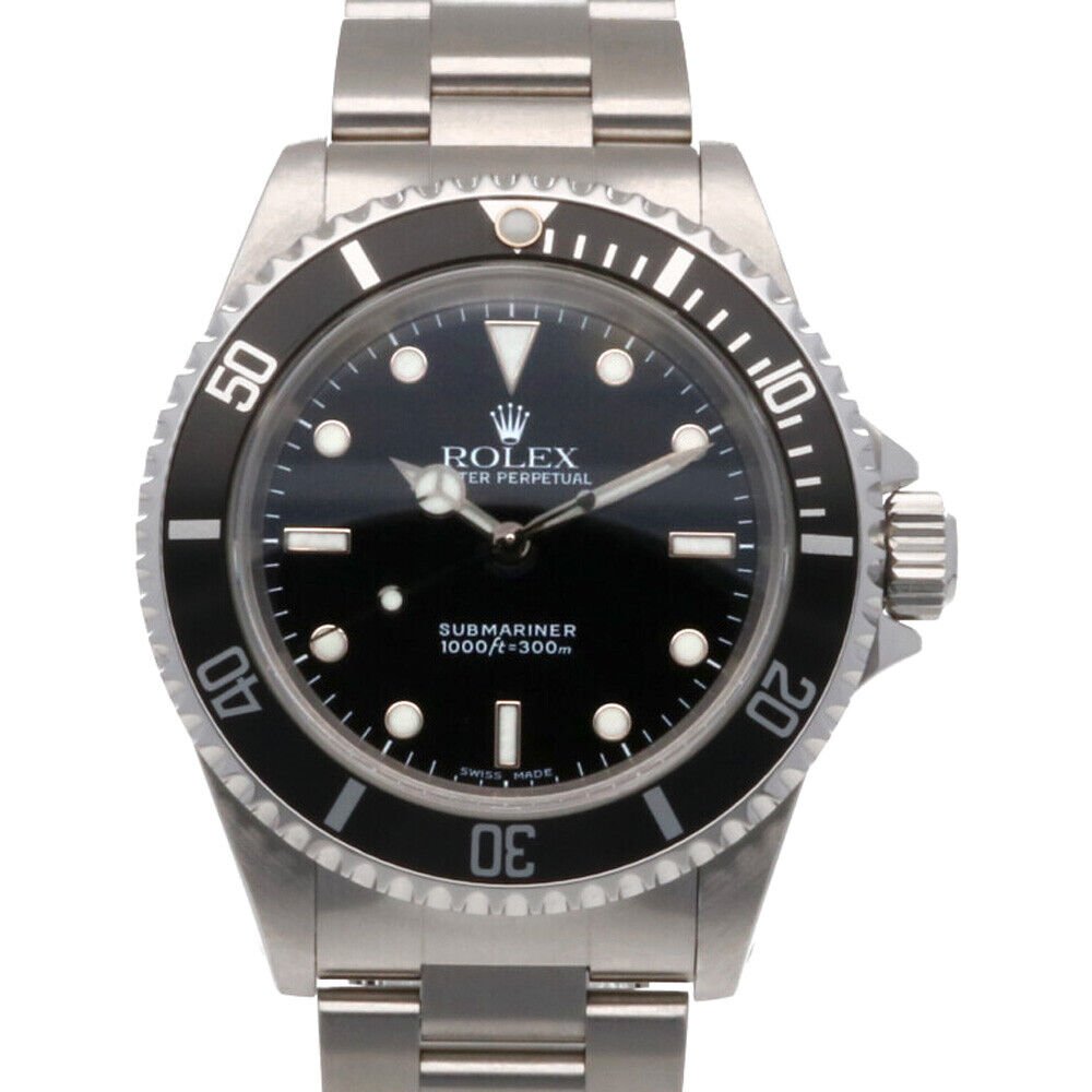 Rolex Overhauled Submariner Non-Date 14060 Black Dial Men's Watch (1 of 7)