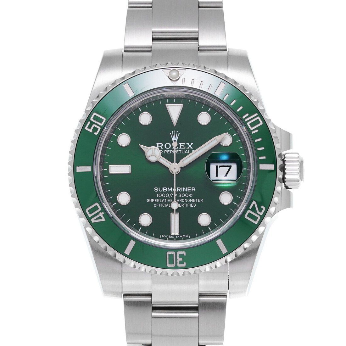 Rolex Submariner Date 116610LV Green Dial Automatic Stainless Steel Men's Watch (1 of 5)