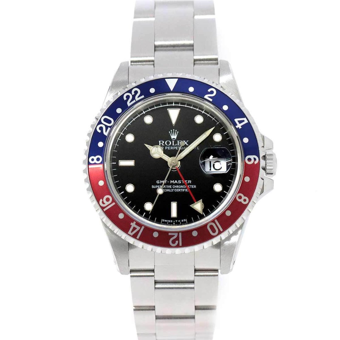 ROLEX GMT Master I 16700 Serial S Blue Red Bezel Date Black Dial Men's Watch (1 of 4)