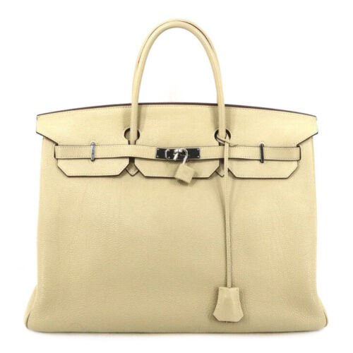 HERMES Birkin 40 Togo Parshman Silver Metal Fittings Women's Handbag (1 of 9)