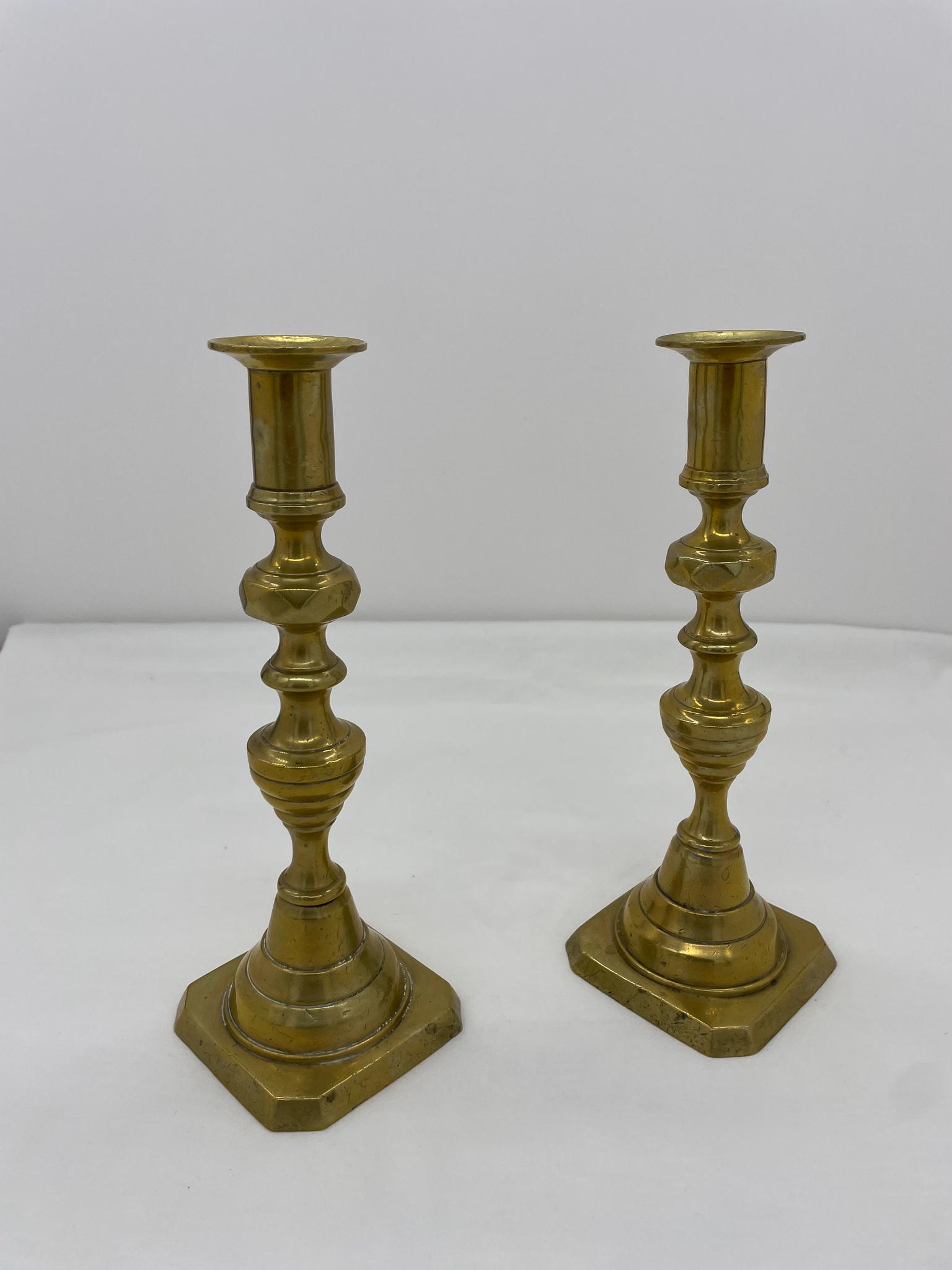 Brass Candle Stick Pair (1 of 3)