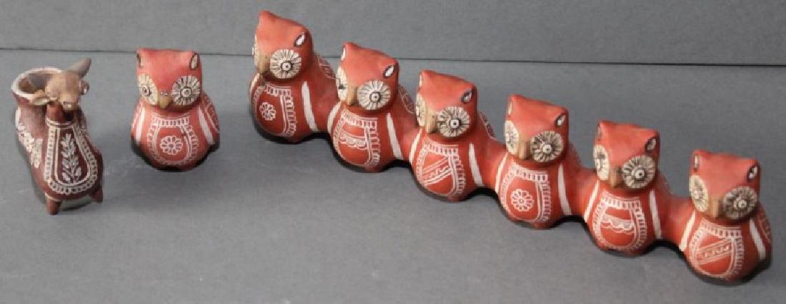 Peruvian clay owl flute, small owl flute, alpaca (1 of 5)