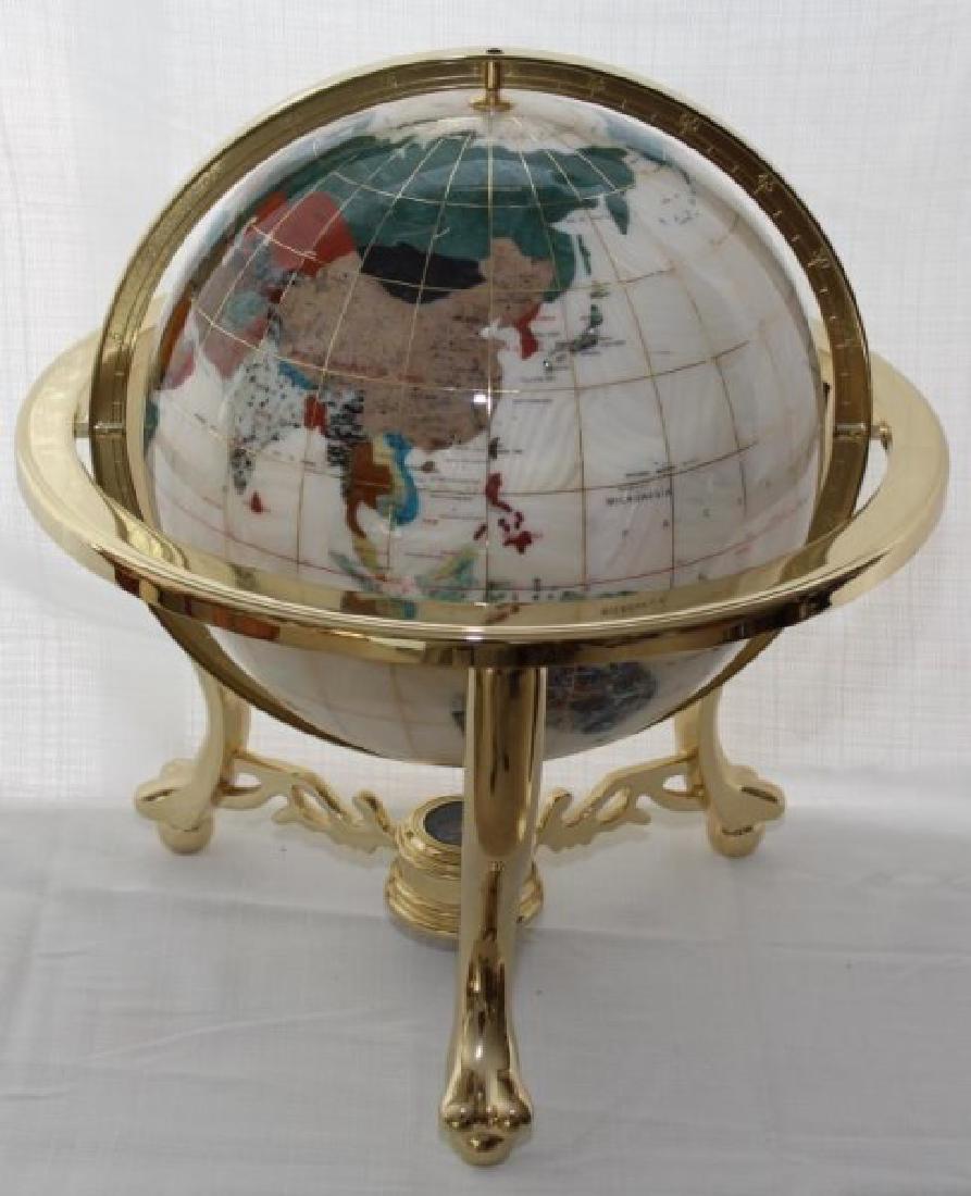 Gemstone globe on stand 18"x18" (1 of 4)