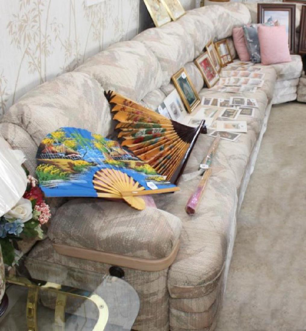 6 Cushion sectional sofa w/built in recliners: 6 Cushion sectional sofa w/built in recliners