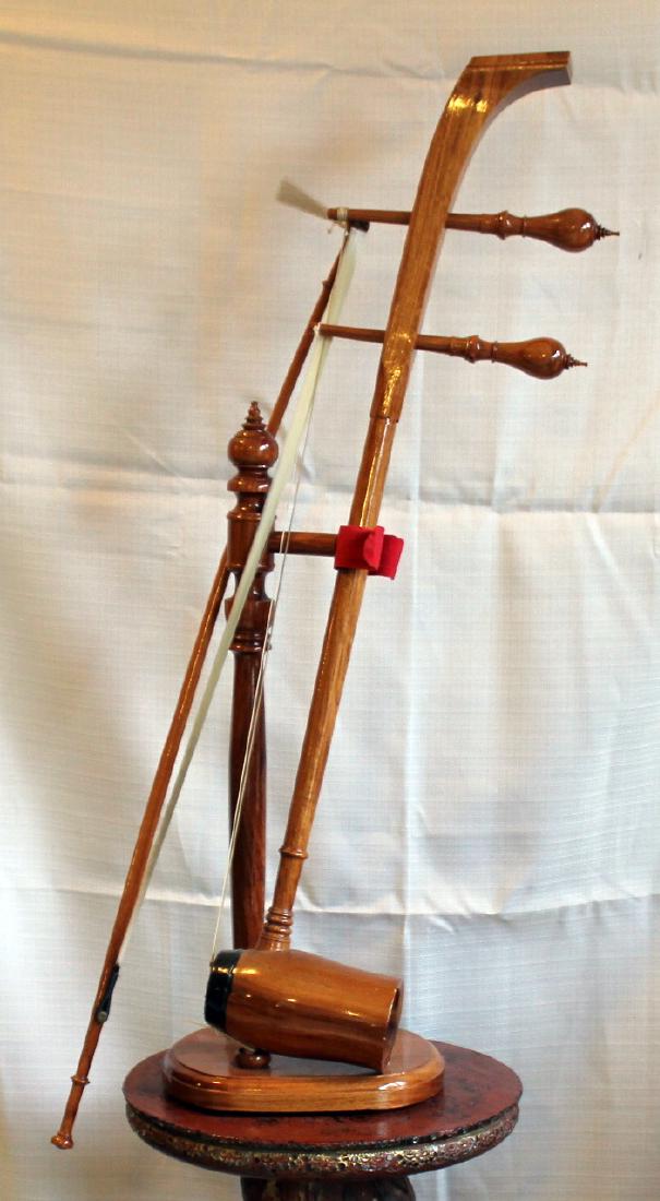 Gaohu string instrument with stand; 10" x 30" (1 of 5)